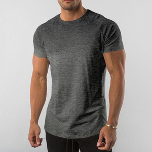 Camiseta de fitness personalizada de alta calidad para hombre, fábrica OEM ODM, venta al por mayor, ropa de compresión, entrenamiento, deportes, gimnasio, Tops, ropa/ - Product Image 1