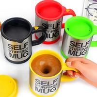 Mug électrique auto-mélangeur en acier inoxydable à double paroi de 400 ml avec couvercle sans BPA pour la rentrée scolaire et le bureau