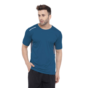 T-shirt manches courtes col rond pour homme, 100% Polyester, haute qualité, coupe Slim, entièrement personnalisable, bas prix du Bangladesh - Product Image 1