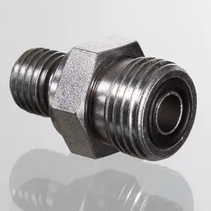 Conector Hidráulico BSP-ORFS PFX de Acero al Carbono, Nuevo, Niple GEHRED con Rosca y Recubrimiento de Zinc-Níquel - Product Image 1