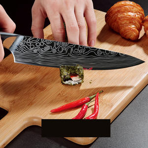 Vente en gros commandes en vrac personnalisées OEM ODM service professionnel Damas couteau de chef de cuisine couteau à trancher en acier inoxydable - Product Image 5