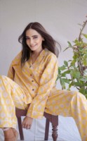 Pyjama indien 100% pur coton, pyjama en coton pour femme, pyjama en coton doux ensemble pantalons chemises, ensemble pyjama imprimé unique,