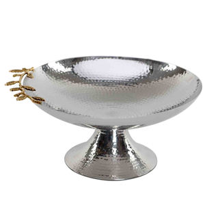 Tazón de Servir de Acero Inoxidable con Diseño Martillado para Bodas, Fiestas, Eventos, Catering, Uso Decorativo, Tazón para Servir Alimentos de Diseño - Product Image 1