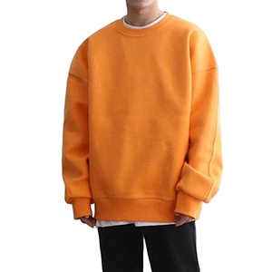 Nueva sudadera gruesa de cuello redondo, estilo oversized y corte cropped, con logo personalizado, 500 g/m², cuello simulado, sudadera con capucha de algodón para hombre - Product Image 5