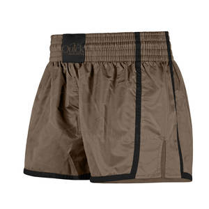 กางเกงขาสั้นมวยไทยขาสั้นสไตล์ใหม่สีแบบกำหนดเองและโลโก้ - Product Image 1