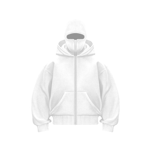 Sudadera con capucha y cremallera con doble capucha Personalizada nueva camiseta de algodón y poliéster de alta calidad para hombre Sudaderas con cremallera al por mayor - Product Image 5