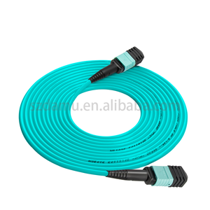 Mất thấp OM3 MTP <span class=keywords><strong>MPO</strong></span> nữ/nam Multimode 12/24-Core sợi cáp PVC LSZH vá dây/Wi-Fi tương thích nhanh Ethernet - Product Image 1