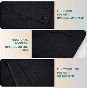 Chaquetas de lona de algodón Vintage de peso pesado de último estilo para hombre, chaquetas de lona con cremallera de Material de alta calidad personalizadas para hombre - Product Image 4