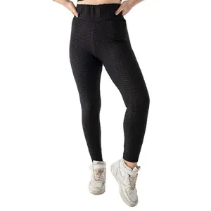 High Waisted Leggings for Women Yoga Pants with Pockets for Women Yoga and Causal Usage Black Best Quality