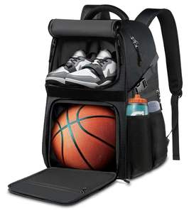 Wholesale Durable Basketball Backpack Casual Comfortable Strap Lightweight Breathable Features Zipper Ball <b>Shoe</b> Compartment - Product Image 1