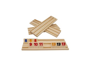 Jeu de tuiles de rami en bois personnalisées jeu de Rummikub en bois fait à la main jeu familial de qualité supérieure ensemble de jeu de tuiles de rami en bois - Product Image 4