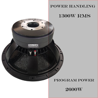 Tout nouveau haut-parleur Pro 18 "série professionnelle 1300watts avec double aimant 220mm