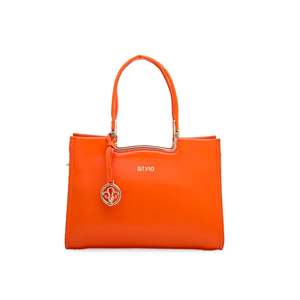 Luxueux Orange P35241 formel sac à main décontracté Mini fourre-tout Style coréen PU doublure chaîne décoration imprimer petite taille pour dames - Product Image 3