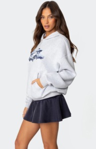 ชุดวอร์มแฟชั่นใหม่สำหรับผู้หญิง ระบายอากาศได้ดี ชุดเซ็ต 2 ชิ้น แบบสั่งทำพิเศษ ชุดเซ็ตผู้หญิง เสื้อแขนยาวแบบครอปพร้อมฮู้ด - Product Image 5