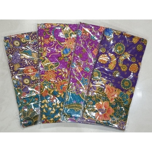 Tela de Batik de Malasia 100% Algodón, 118cm x 180cm, Diseño Floral Impreso a Máquina, Material para Ropa Étnica - Product Image 4