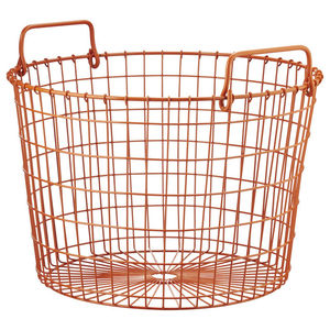 Buy Premium Quality <b>Wire</b> <b>Basket</b> with Durable Quality Handle Metal <b>Wire</b> Made <b>Storage</b> <b>Basket</b> For Sale By Exporters - Product Image 1