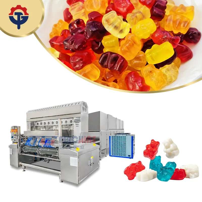 Centrum Gevulde Controller Collageen Deponeren Gummie Gummy Candy Making Machine