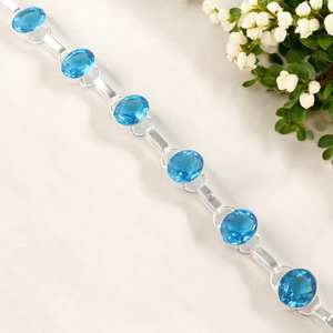 For Zircon Sterling Silver Charm <b>Bracelet</b> 925 Oval Cut Luxury Simple Classic Design Handmade Jewelry Gift for Her - Product Image 2