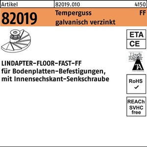 Terminal de Fijación R 82019 GTW 40 FAST M12 Hierro Fundido Maleable 1 Pieza LINDAPTER - Product Image 1