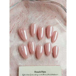 Faux ongles en soie rose élégants et durables - Product Image 2