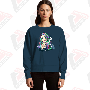 Men's Premium Solid Polyester/Cotton <b>Blend</b> Fleece Pullover Sweatshirt Customizable Comfortable Stylish for Winter Season - Product Image 4