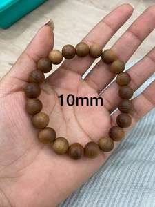 Rosarios de sándalo marrón religiosos hechos a mano, cuentas de madera con fragancia Natural, cuentas sueltas a granel Mala DEL SUR DE LA India para regalos - Product Image 4