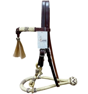 Sidepull en cuir de qualité supérieure avec Bosal pour l'équitation avec Sidepull en cuir au design personnalisé à un prix abordable - Product Image 1