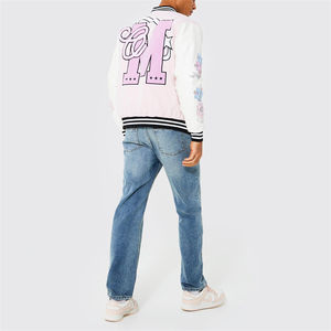 Wholesale Chaqueta Beisbolera Vintage Varsity <b>Jacket</b> <b>for</b> <b>Men</b> Pink Blank Patches <b>Baseball</b> Letterman <b>Jacket</b> College <b>jacket</b> <b>for</b> <b>men</b> - Product Image 3