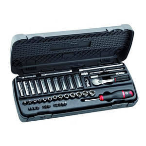 Usag 31-Piece <b>Socket</b> Assortment with Hexagonal <b>Sockets</b> 1/4'' <b>Ratchet</b> Bits in ABS Case-Versatile Tool Set - Product Image 2