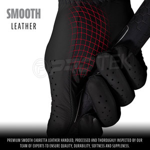 Guantes de golf de cuero genuino más vendidos Nueva moda Transpirable Durable Antideslizante Agarre para zurdos y diestros Desgaste Flexible - Product Image 3