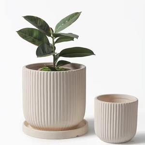 Vases en céramique blanche de haute qualité reflètent la lumière doucement, créant une atmosphère douce et accueillante. - Product Image 2