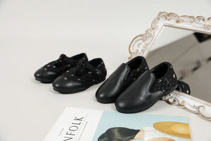 รองเท้าหนังเด็ก2024ฤดูใบไม้ผลิฤดูใบไม้ร่วงสีดำรองเท้านักเรียนหญิงพื้นนุ่มอเนกประสงค์สำหรับเด็กเจ้าหญิง - Product Image 3