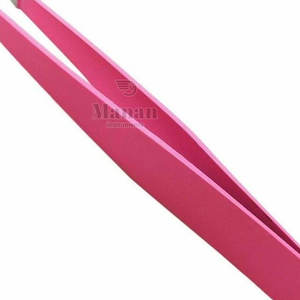 Stainless Steel Slanted Tip <b>Eyebrow</b> <b>Tweezers</b> for Professional Precision Hair Removal Salon & Home Use - Product Image 6