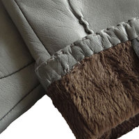 Gants d'hiver en PU de style classique, doublés, compatibles écran tactile, confortables et durables pour usage professionnel et décontracté