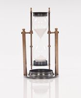 Minuteur Sablier Métallique Moderne de Luxe Fait Main Écologique pour Intérieurs Élégants, Bureaux à Domicile, Salles d'Étude Décoratives