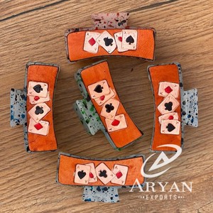 มาใหม่ล่าสุดร้อนขายสไตล์ตะวันตกทําด้วยมือเครื่องมือแกะสลักหนังผมกรงเล็บคลิปหนังกรงเล็บอุปกรณ์เสริมผมสําหรับผู้หญิง - Product Image 1