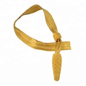 Manufacturers Of Ceremonial Use Golden And Black Sword Knot Made In Wire With Golden Wire Cord Sword Knot