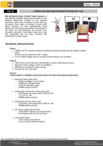 KiteK's <b>Hybrid</b> Solar and Wind <b>Trainer</b> System KSL-08 High Quality Educational Equipment for Learning - Product Image 5