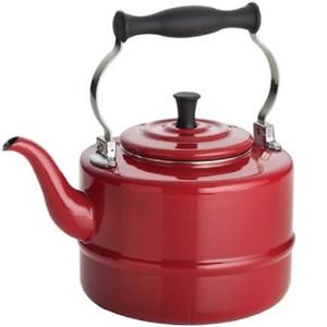 Meilleure qualité de produit, théière rouge en métal pour l'intérieur, bouilloire pour le thé et le café, articles de cuisine pour la maison, hôtels - Product Image 1