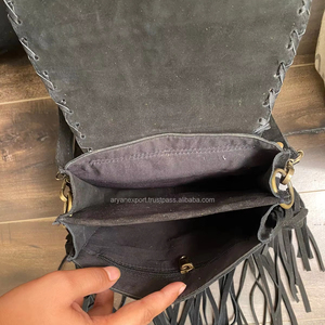 Bolso de piel de vaca para mujer, bolso bandolera con flecos, estilo bohemio, multiusos, moda informal, nuevo diseño, bolsos de hombro, bolsos cruzados - Product Image 6