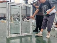 Fenêtres et portes coulissantes horizontales modernes à double vitrage en vinyle, fenêtres en plastique UPVC