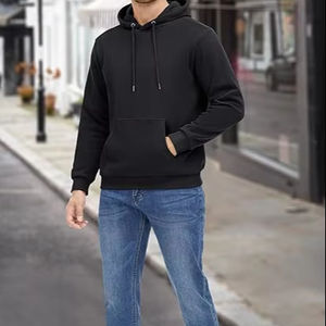 Sudaderas con capucha para hombre Sudadera de lana con cremallera Heavy Sherpa Lined Hooded Warm Winter Men's Logo Fleece Hoodie Sudadera con capucha - Product Image 1