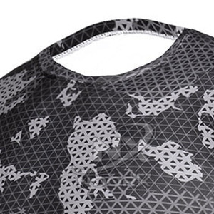 <b>For</b> Factory Supply High Collar Quick Dry Spandex/Polyester Anti-Bacterial <b>Mens</b> <b>Compression</b> <b>Shirt</b> Long Sleeve Rashguard - Product Image 6