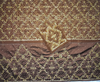 Foulard africain respirant, lourd, perlé, imprimé, en tissu de dentelle polyvalent, pour toutes les saisons (printemps, été, automne, hiver)