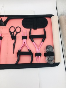 HOOPER COMPANY Kit de Herramientas Comerciales de Acero Inoxidable de Última Tendencia para Extensiones de Cabello, con Bolsa, Alicates, Cinta, Mink Loop, Tijeras y Peine, Sostenible - Product Image 5