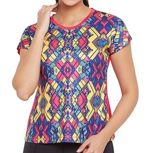 T-shirt pour femme de haute qualité, personnalisable, nouvelle arrivée, respirant, impression par sublimation, design décontracté, manches courtes, col rond, couleur unie - Product Image 1