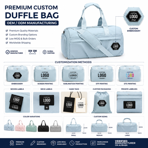 Premium Quilted Nylon <b>Travel</b> <b>Duffel</b> <b>Bag</b> Large Capacity Water Resistant Weekend With Shoulder Strap Gym Fitness Use <b>Duffel</b> <b>Bag</b> - Product Image 4