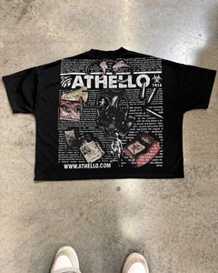 Camisetas recortadas de gran tamaño personalizadas para hombres 100% algodón Dtg estampado diseño gráfico peso pesado Boxy camisetas - Product Image 2