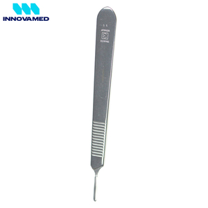 Poignée de scalpel antidérapante en acier inoxydable Poignée de scalpel chirurgical écologique Meilleur fournisseur Poignée de scalpel chirurgical en bon matériau - Product Image 4