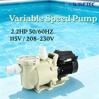 SFP Variable Geschwindigkeits-Schwimmbadpumpe 30,6m³/h 2,2PS 50/60HZ 115V/ 208-230V Hmax 23m für Heim-, Hotel- und Spa-Nutzung